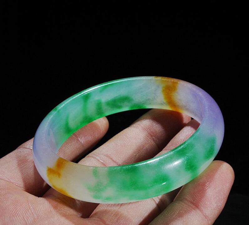 Natural Jade Five-Colored Ice Floating Flowers Lady Jade Bracelet Jadeite Lady Jade Bracelet Quartz Rock Bracelet, Black
Natural Jade Five-Colored Ice Floating Flowers Lady Jade Bracelet Jadeite Lady Jade Bracelet Quartz Rock Bracelet, Black
