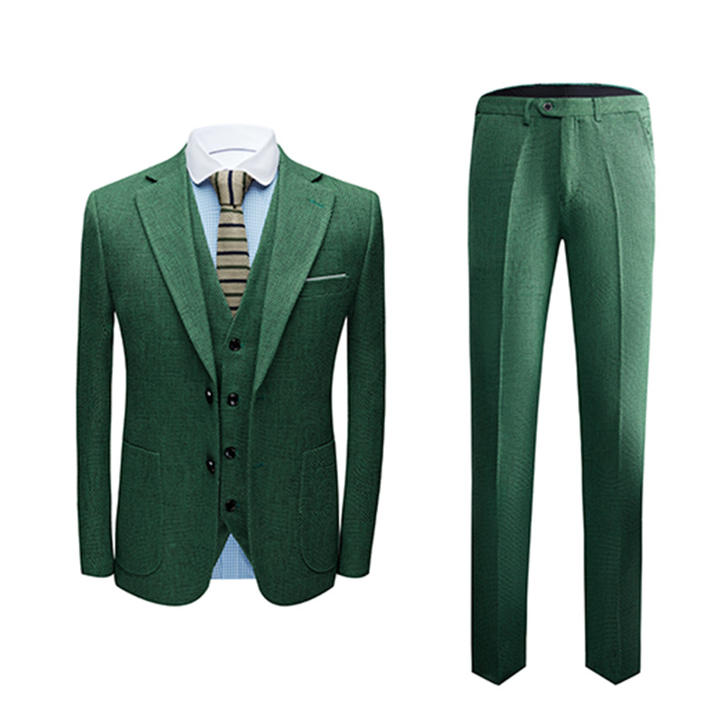 2020 New Men's suit Dark green Linen Korean suit Business Slim Men's 3 PCS set Wedding Groom Men Can be sold separately
2020 New Men's suit Dark green Linen Korean suit Business Slim Men's 3 PCS set Wedding Groom Men Can be sold separately