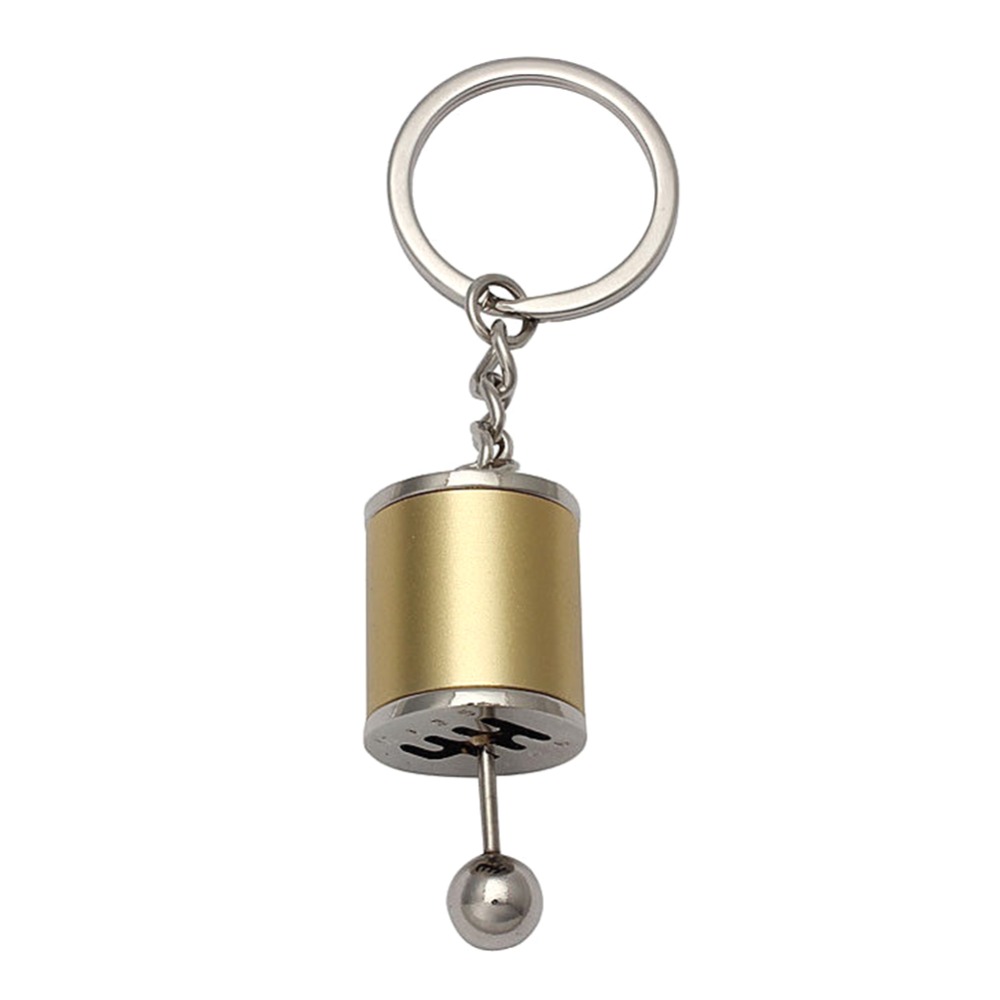 Car Key Box Keychain Imitation 6 Speed Manual Car-styling KeyringS Gear Knob Shift Gearbox Stick For Men Women Gifts