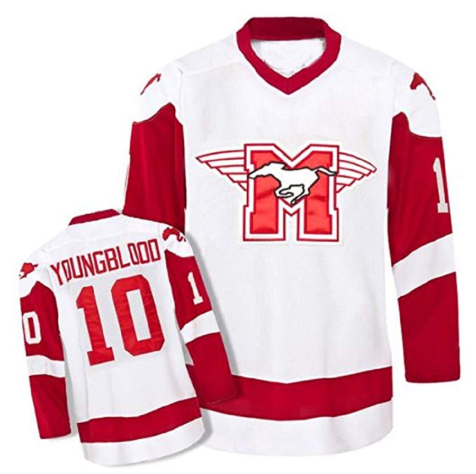 SUTTON YOUNGBLOOD #10 Movie Hamilton MUSTANGS Men Ice Hockey Jersey Stitched White S-3XL Top Quality
SUTTON YOUNGBLOOD #10 Movie Hamilton MUSTANGS Men Ice Hockey Jersey Stitched White S-3XL Top Quality