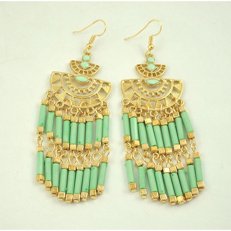 E1642 exotic characteristics long tassel earrings bohemian ornaments exaggerated national style earrings
E1642 exotic characteristics long tassel earrings bohemian ornaments exaggerated national style earrings