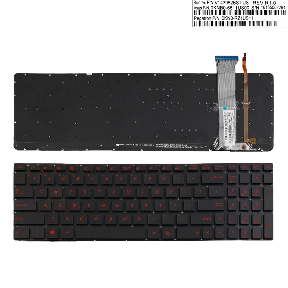 NEW English Laptop keyboard For ASUS G552 G552V G552VW G552VX FZ50JX GL752VW GL742VW backlit Repair Keyboard US 
NEW English Laptop keyboard For ASUS G552 G552V G552VW G552VX FZ50JX GL752VW GL742VW backlit Repair Keyboard US