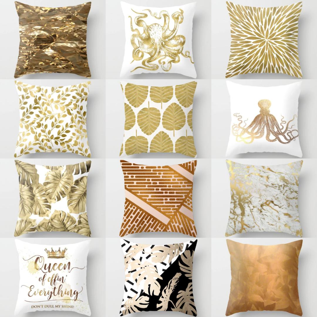 45X45CM Golden Leaves Animals Cushion Cover Nordic Geometric Sofa Throw Pillow Case Decorative Polyester Christmas Pillow Cover, Light grey
45X45CM Golden Leaves Animals Cushion Cover Nordic Geometric Sofa Throw Pillow Case Decorative Polyester Christmas Pillow Cover, Light grey