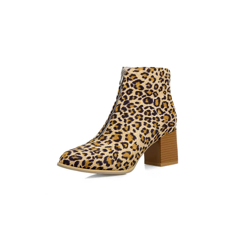 Super Large Size Square Block High Heels Ankle Boots for Women Footwear Flock Leopard Yellow Bootie Zipper Ladies Shoes
Super Large Size Square Block High Heels Ankle Boots for Women Footwear Flock Leopard Yellow Bootie Zipper Ladies Shoes