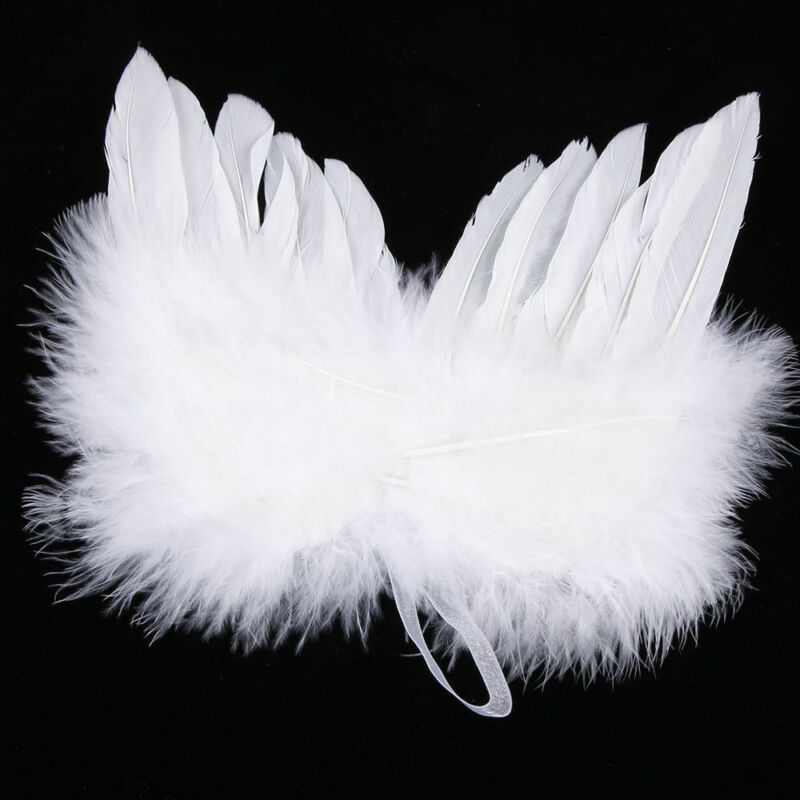 White Feather Wing Lovely Chic Angel Christmas Tree Decoration Hanging Ornament Home Party Wedding Ornaments Christmas Decorations