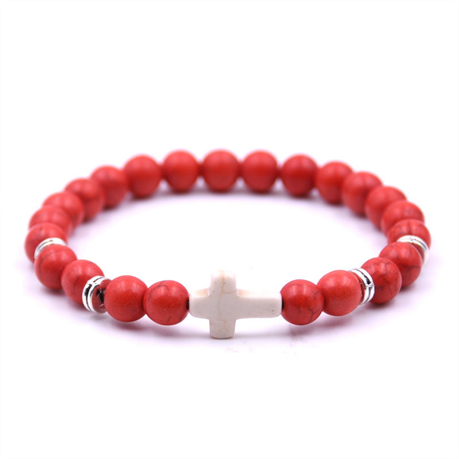 Natural stone bracelet men and women cross creative popular 2019 new products