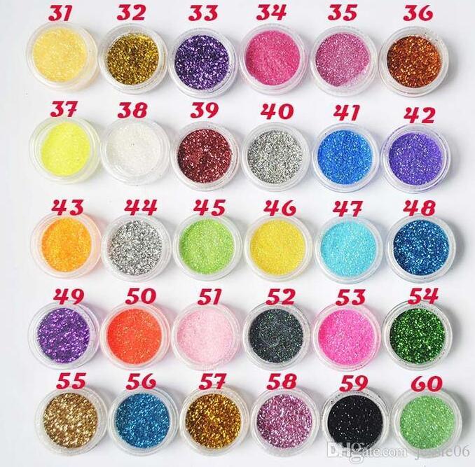 Party Prom Cosmetics Pro Eye Shadow Makeup Cosmetic Shimmer Powder Pigment Mineral Glitter Spangle Eyeshadow 60 Colors drop shipping 60pcs