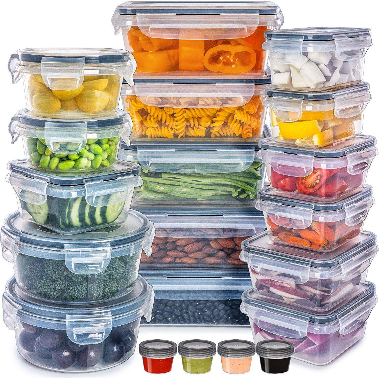 Food Storage Containers with Lids - Plastic Food Containers with Lids - Plastic Containers with Lids Storage (20 Pack) - Plastic Storage
Food Storage Containers with Lids - Plastic Food Containers with Lids - Plastic Containers with Lids Storage (20 Pack) - Plastic Storage
