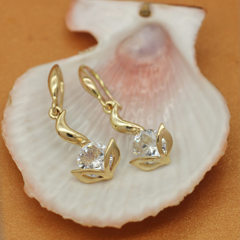 Exaggerated Fashion Fox Stud Earrings Temperament Simple Sweet Temperament Crystal Earrings Ear Jewelry Jewelry