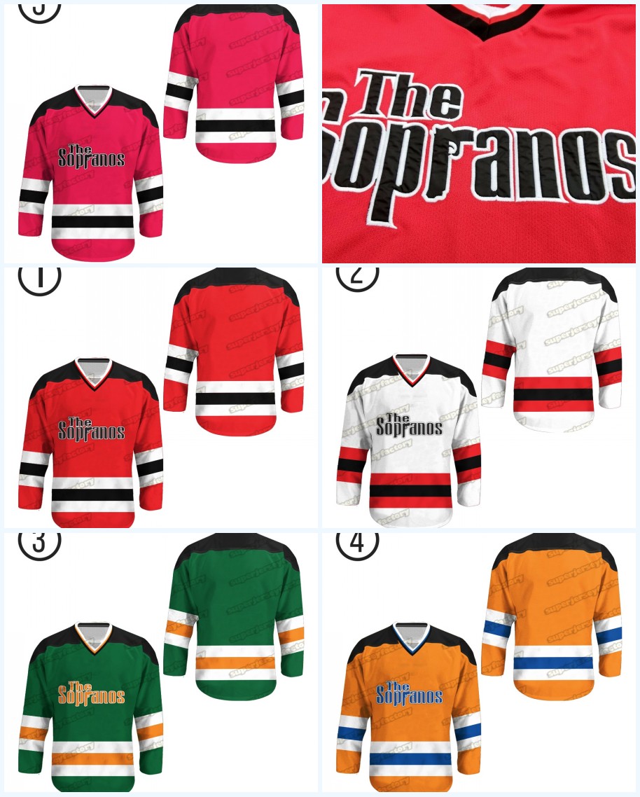 Exclusive Merchandise The Sopranos hockey jerseys 100% Stitched Red White Green Yellow S-3XL Fast Shipping
Exclusive Merchandise The Sopranos hockey jerseys 100% Stitched Red White Green Yellow S-3XL Fast Shipping
