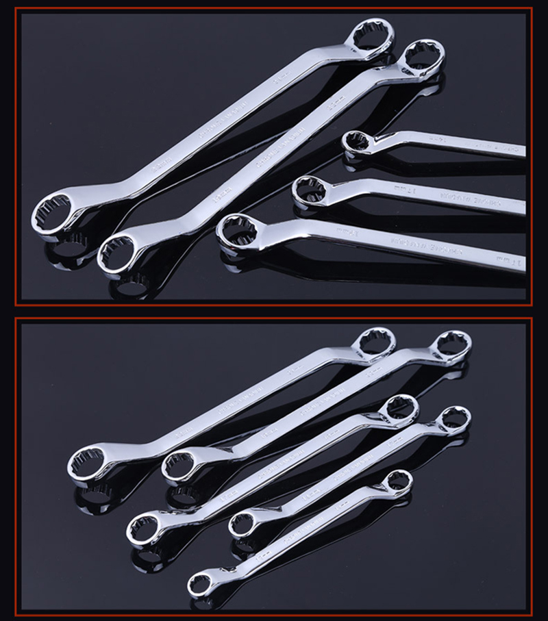Double-headed Plum Wrenches 45 Degree Angle Car Repair Quick Manual Spanner Auto Repair Hardware Tools Household Tool