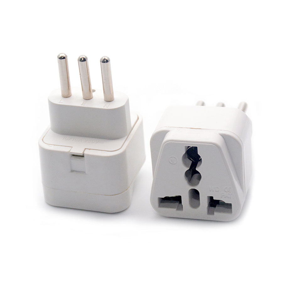 Universal UK/US/EU/AU to Italy Italian 3pin Travel Plug Converter Adapter Type L Plug Adaptor Convert
Universal UK/US/EU/AU to Italy Italian 3pin Travel Plug Converter Adapter Type L Plug Adaptor Convert