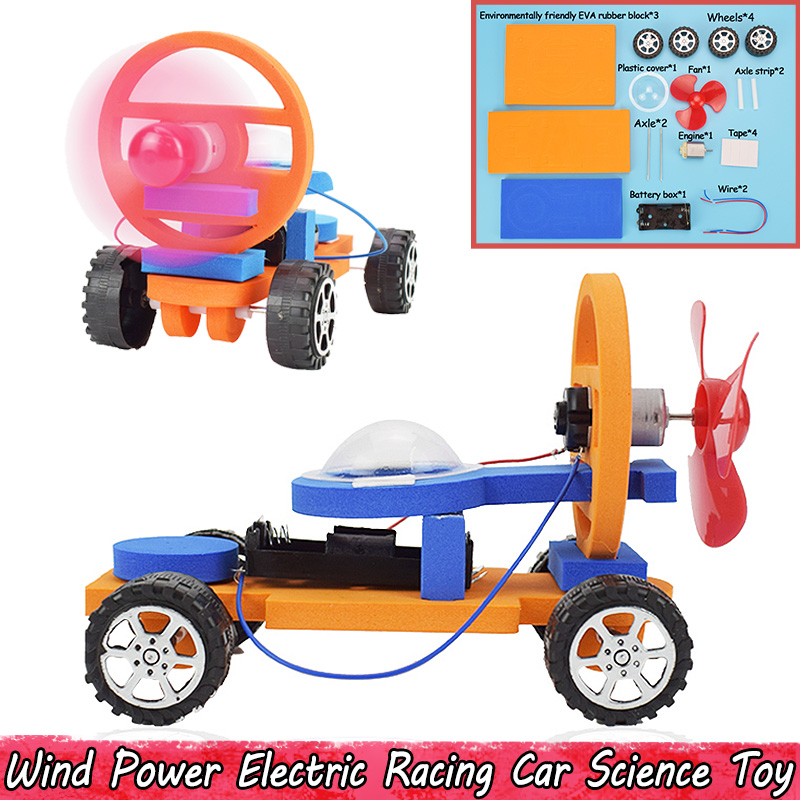 Wind Power Electric Racing Car Experiment Science Toys for Kids DIY Assembling Educational Car Model Kits Toys Gifts Party Favors
Wind Power Electric Racing Car Experiment Science Toys for Kids DIY Assembling Educational Car Model Kits Toys Gifts Party Favors