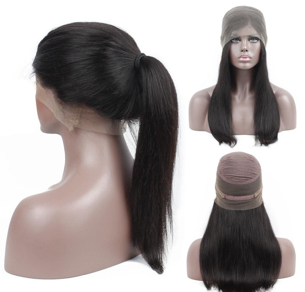 360 Lace Wig Pre Plucked With Baby Hair Remy Lace Front Human Hair Wigs Brazilian Straight Bodywave For Black Women With Free Shipping