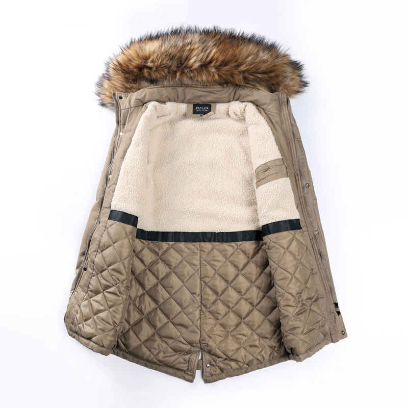 Men's Down & Parkas Jackets Men Winter Parka Coat Snow Puffy Jacket Streetwear Hooded Padded Waterproof Warm Fashion Clothes 50MF1