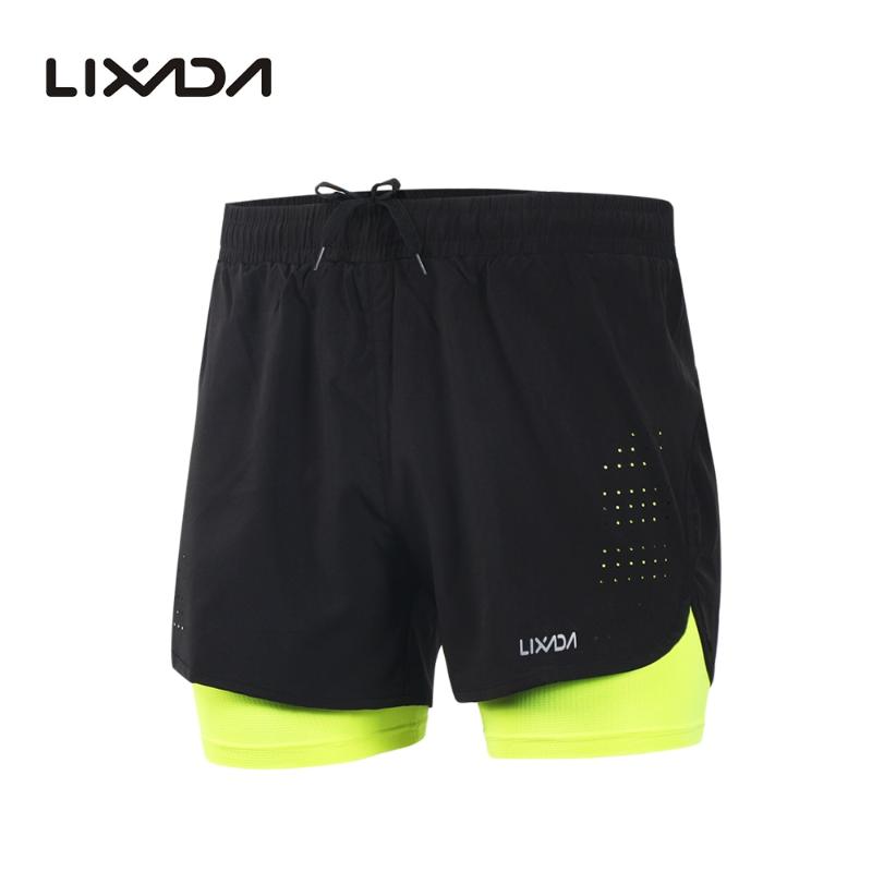 Lixada Men' 2-in-1 Running Shorts Quick Drying Breathable Active Training Exercise Jogging Cycling Shorts with Longer Liner, Black
Lixada Men' 2-in-1 Running Shorts Quick Drying Breathable Active Training Exercise Jogging Cycling Shorts with Longer Liner, Black