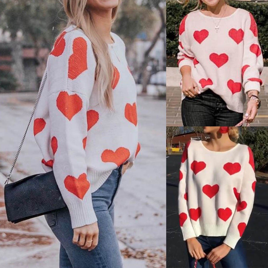 New Women Sweaters plus size Pullovers Winter Women Fashion O-Neck Sweater Pullover Long Sleeve Knitwear Heart Shape Top Y729, Beige
New Women Sweaters plus size Pullovers Winter Women Fashion O-Neck Sweater Pullover Long Sleeve Knitwear Heart Shape Top Y729, Beige