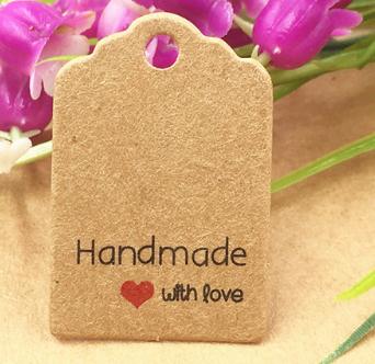 DIY Kraft Paper Tags Gift Wrap Label Blank Price Tag Kraft Gift Hang Tag Wedding Party Supplies 3x2cm 1000pcs