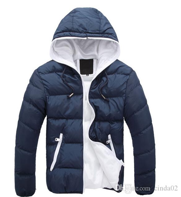 Winter Men Jackets Warm Coat Sport Down Parkas Man S Overcoat Solid Color