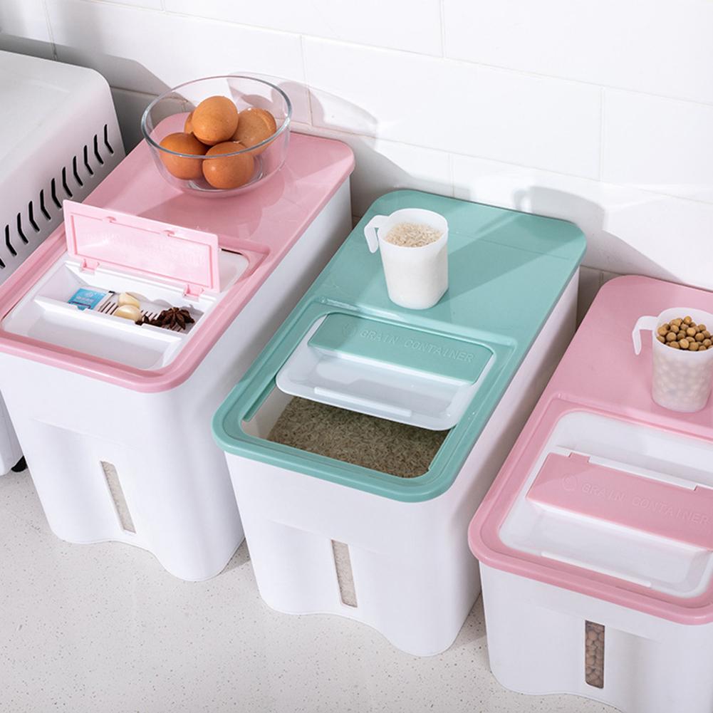 Kitchen Rice Storage Box Large Capacity Grain Cereal Dispenser Food MoistureProof Container Kitchen Double Seal Rice Storage Box
Kitchen Rice Storage Box Large Capacity Grain Cereal Dispenser Food MoistureProof Container Kitchen Double Seal Rice Storage Box