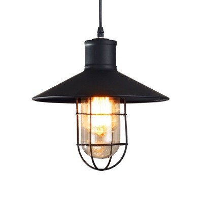 2021 pendant lights vintage style pendant lamps rounded metal lamp shade Kichler pendant lighting Linear Suspension Lighting black color