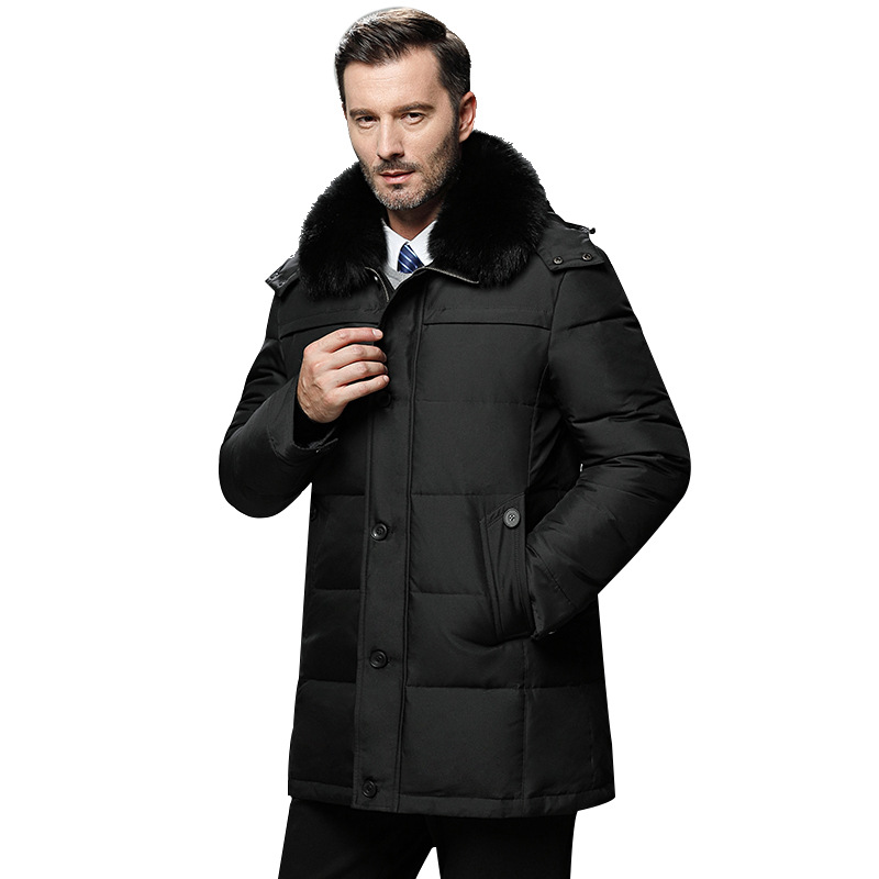 Men's Winter Coats Real Fur Collar Hooded Jackets Windproof Parka Thick Warm White Duck Down Detachable Hood Hat Male Large Size, Khaki
Men's Winter Coats Real Fur Collar Hooded Jackets Windproof Parka Thick Warm White Duck Down Detachable Hood Hat Male Large Size, Khaki