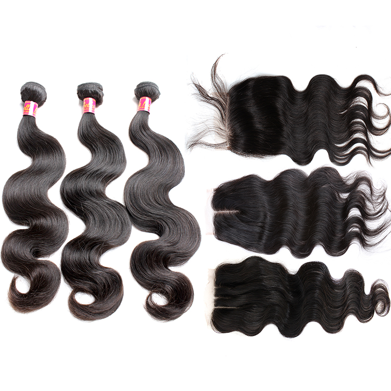 Bella Hair Bundles With Closure Peruvian Full Head Unprocessed Weave Natural Color Body Wave Extensions 4PCS/Lot
Bella Hair Bundles With Closure Peruvian Full Head Unprocessed Weave Natural Color Body Wave Extensions 4PCS/Lot