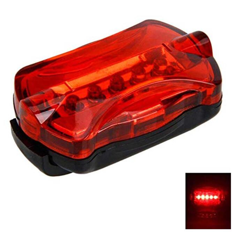 Tail Lighting Bright Bicycle Rear Cycling Safety Flashlight 6 Light Mode Options Led Accessories Fits On Any Bike