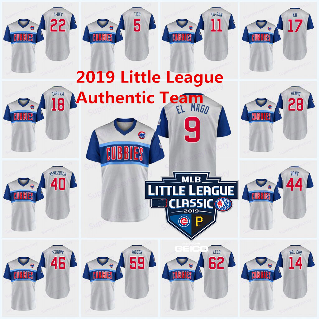 Little League Classic Jersey Javier Baez Anthony Rizzo Kris Bryant Kyle Schwarber Willson Contreras David Bote Jon Lester, 44
Little League Classic Jersey Javier Baez Anthony Rizzo Kris Bryant Kyle Schwarber Willson Contreras David Bote Jon Lester, 44