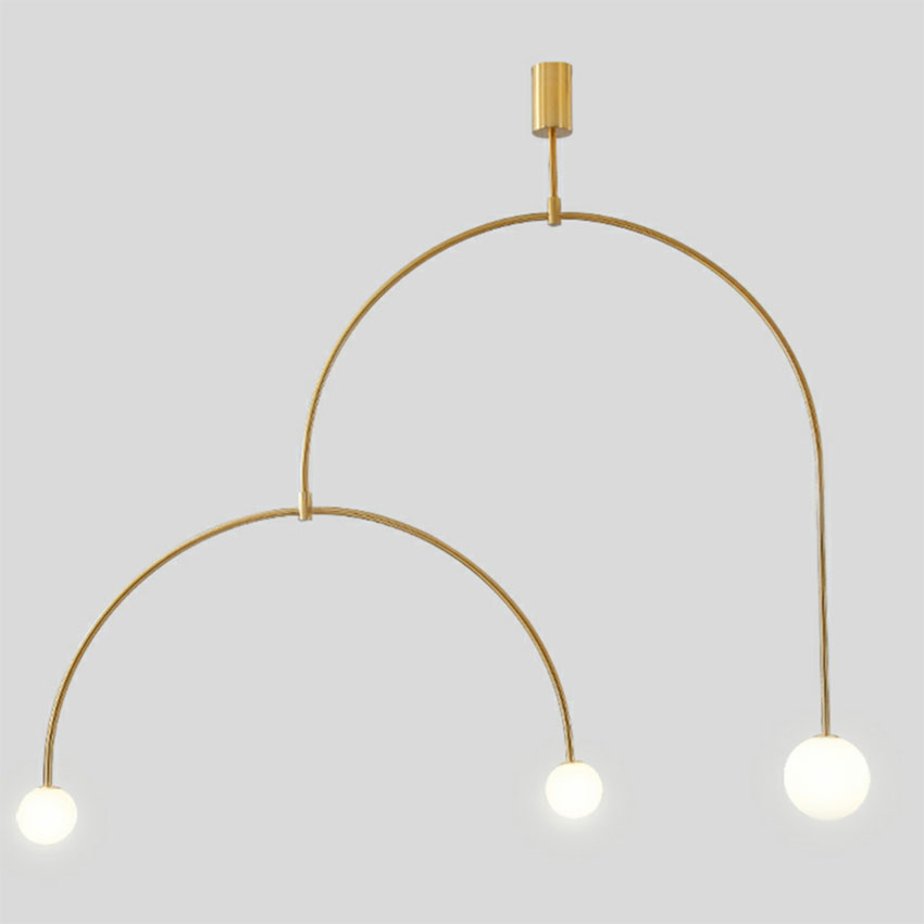 Modern Black/gold Glass Ball Pendant Lights Led Pendant Lamp Lighting Living Room Restaurant Exhibition Luminaria Hanging Lamp