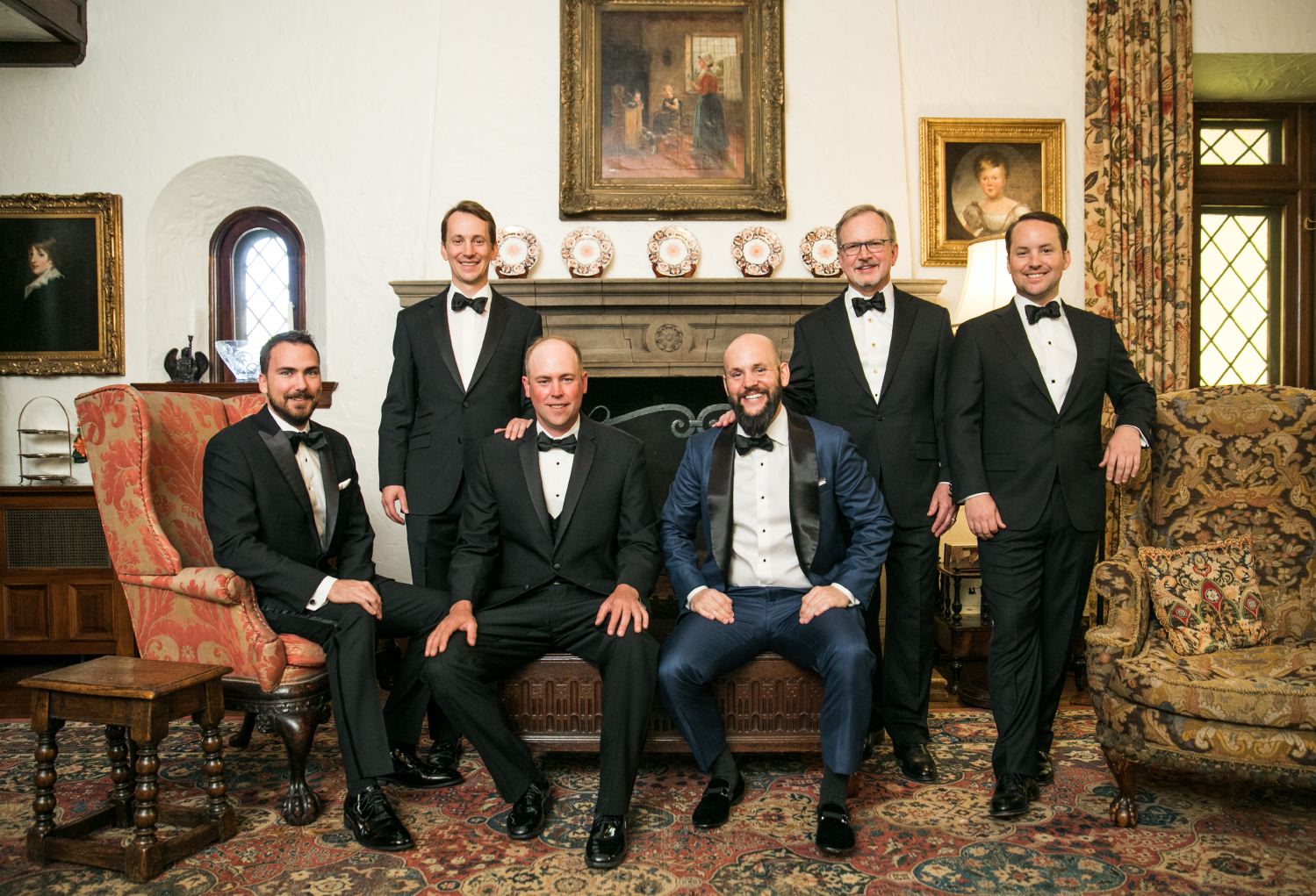 Blue Mens Suits Slim Fit Tuxedo wedding piece coat pant designs black lapel Mens Formal Wedding Tuxedos Two Pieces(Jacket+Pants)