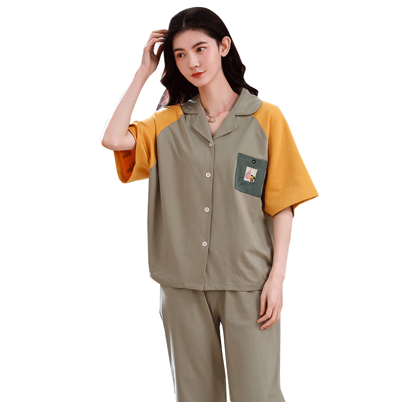 4XL 100% cotton Pajamas Short Sleeve Sleepwear Women Pajamas Set Spring Summer New Cute Casual Homewear Female Pyjamas, 7924
4XL 100% cotton Pajamas Short Sleeve Sleepwear Women Pajamas Set Spring Summer New Cute Casual Homewear Female Pyjamas, 7924