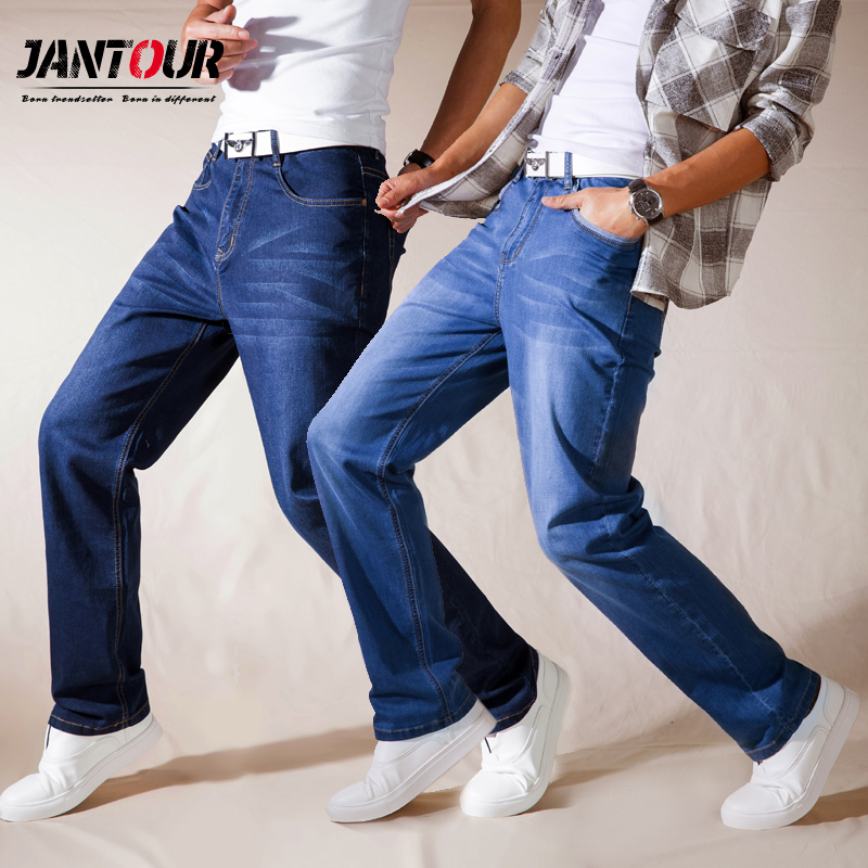 Men's Thin Straight-leg Loose Jeans 2020 Summer New Classic Style Advanced Stretch Loose Pants Male big size 40 42 44, Blue
Men's Thin Straight-leg Loose Jeans 2020 Summer New Classic Style Advanced Stretch Loose Pants Male big size 40 42 44, Blue