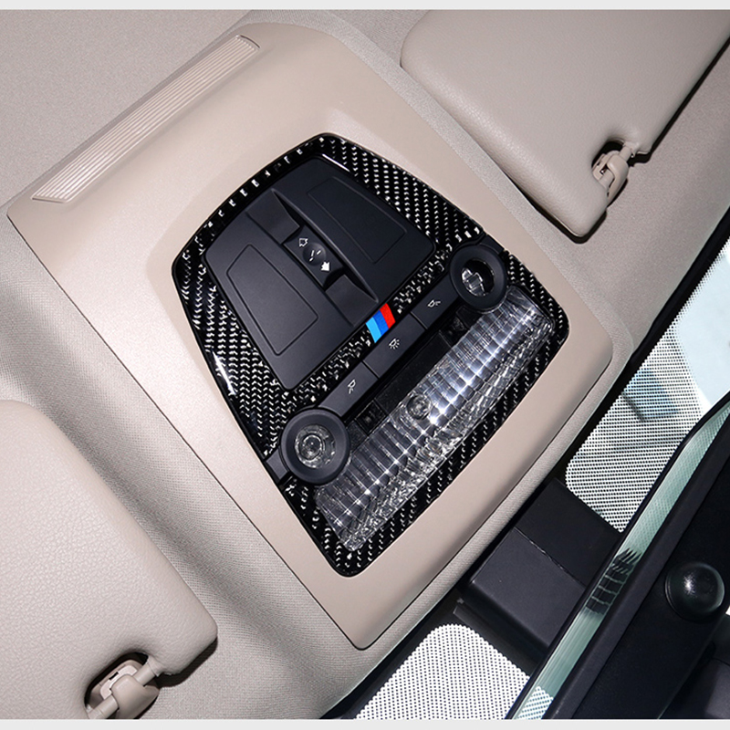 Carbon Fiber For BMW 5 Series F10 F18 2011-2017 Car Inner Gearshift Air Conditioning CD Panel Door Armrest Cover Trim Car Sticker