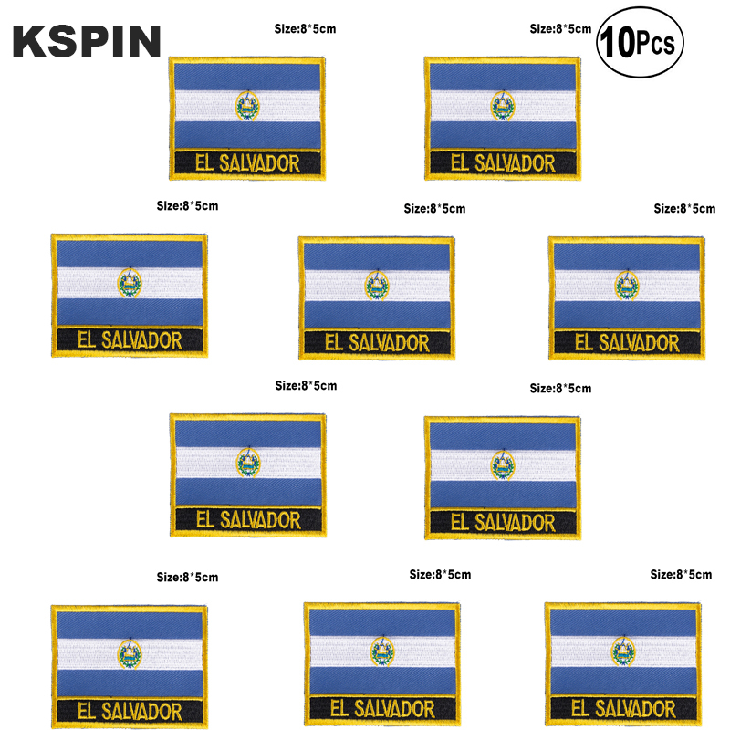 El Salvador Flag Embroidery Patches Iron on Saw on Transfer patches Sewing Applications for Clothes in Home&Garden, Black
El Salvador Flag Embroidery Patches Iron on Saw on Transfer patches Sewing Applications for Clothes in Home&Garden, Black