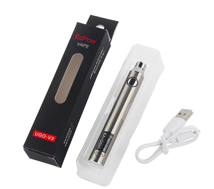 Original UGO V3 VIII 510 Thread Battery Variable Voltage Micro USB Rechargeable EGO Vape Pen 650 900 mAh Evod VV Preheat Passthrough&Charger
Original UGO V3 VIII 510 Thread Battery Variable Voltage Micro USB Rechargeable EGO Vape Pen 650 900 mAh Evod VV Preheat Passthrough&Charger