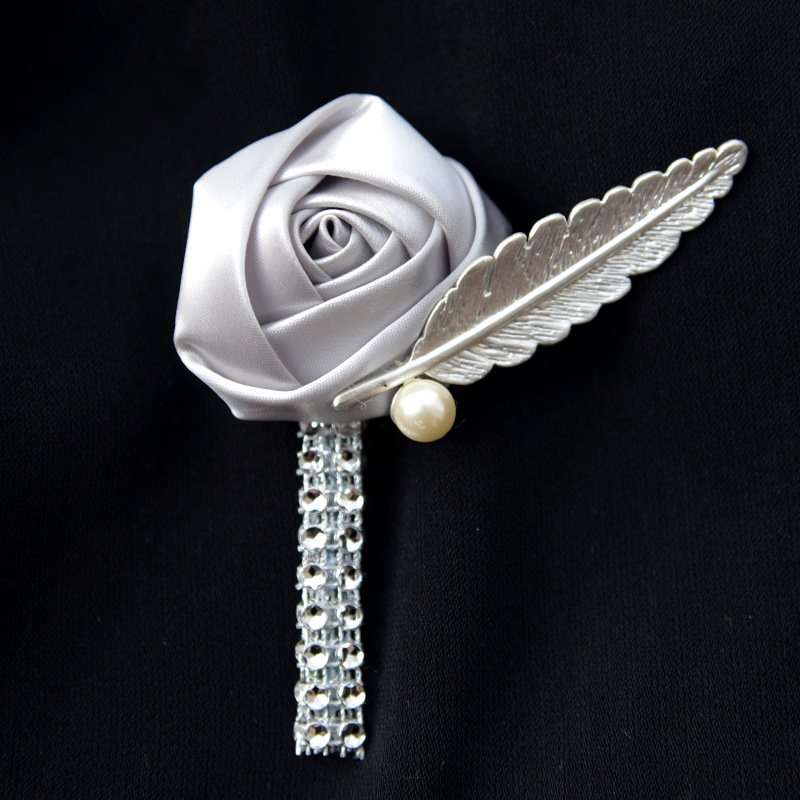 2019 New 20 Colors Flower Lapel Pin Mens Wedding Boutonniere Handmade Wedding Brooch Boutonniere Buttonhole Grooms Boutonnieres nique Design