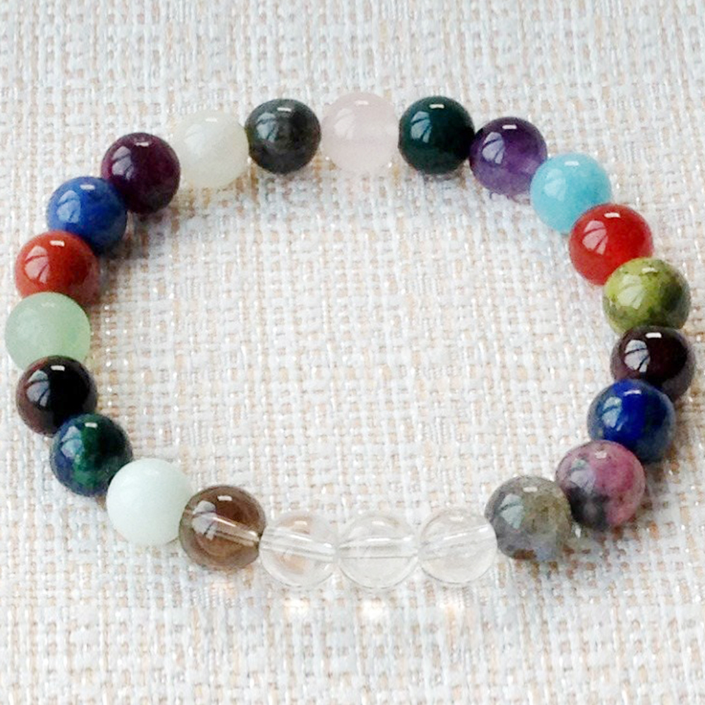 MG0456 Natural 8 mm Colorful Gemstone Bracelet Healing Crystals Energy Bracelet Best Gift Bracelet for Her, Black
MG0456 Natural 8 mm Colorful Gemstone Bracelet Healing Crystals Energy Bracelet Best Gift Bracelet for Her, Black