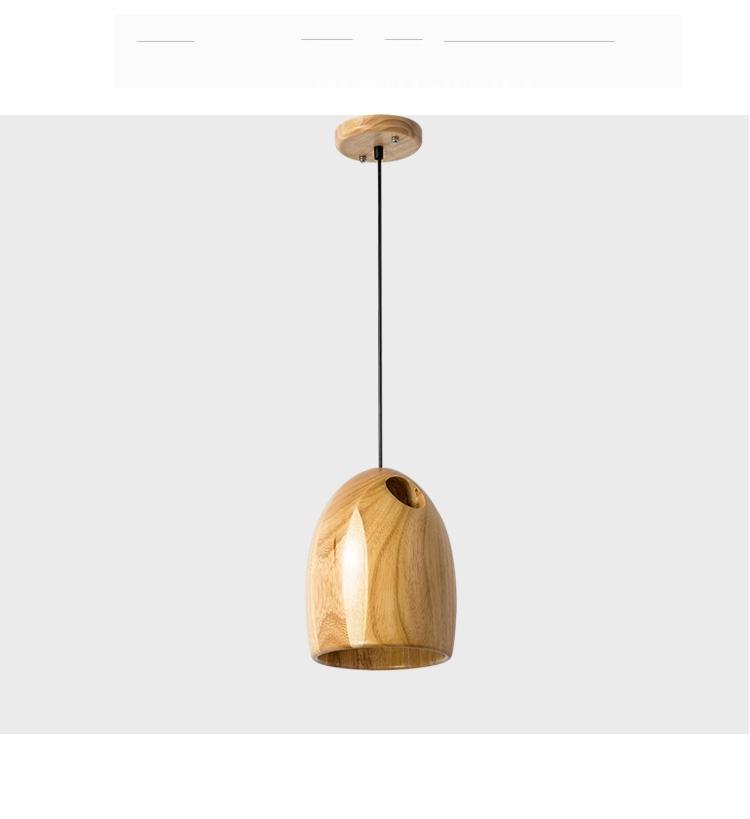 Chinese Classical Wooden Pendant Lights Modern Design Art Led Hanglamp Living Room Bedroom Pendant Lamps Cafe Bar Suspension