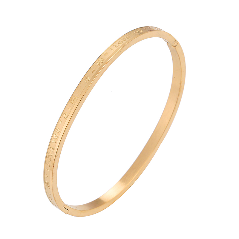 Bracelet, stainless steel jewelry, simple bracelet, fashionable atmosphere, all kinds of beautiful I love you, peach heart flower shape
Bracelet, stainless steel jewelry, simple bracelet, fashionable atmosphere, all kinds of beautiful I love you, peach heart flower shape