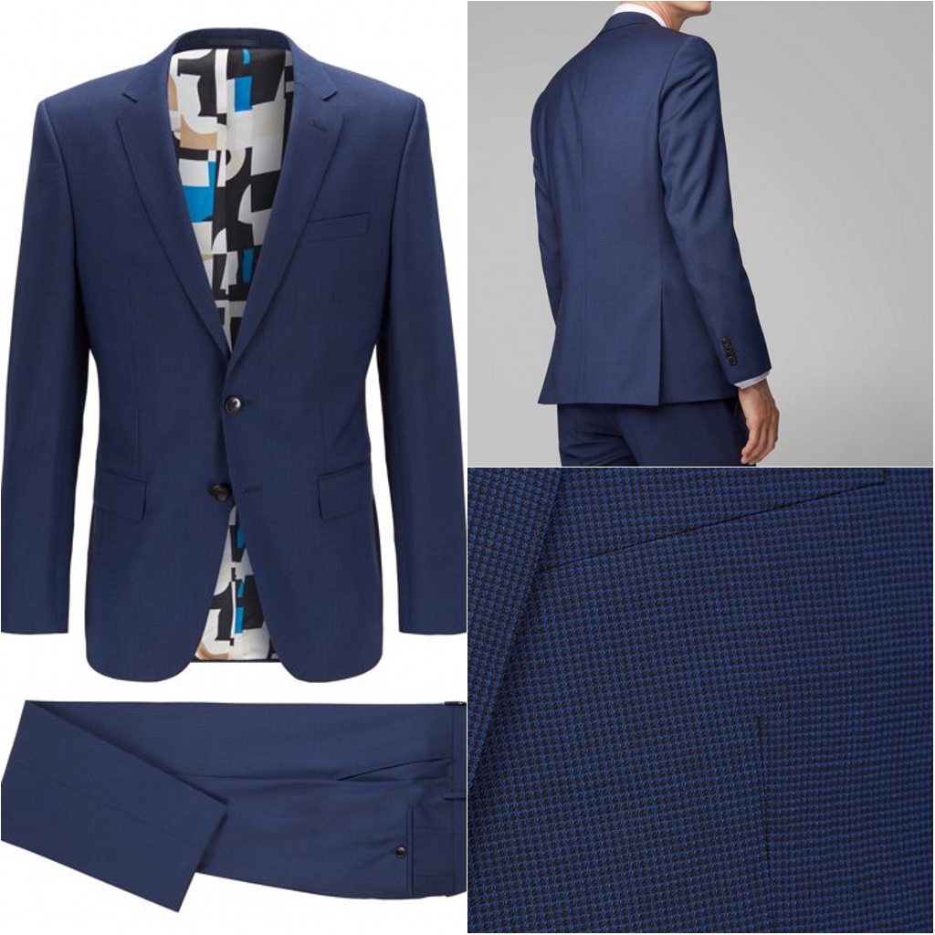 Navy Fashion Young Groom Wedding Tuxedos Men Groom Suits Notched Lapel Two Button Prom Party Blazer Jacket (Jacket+Pants)