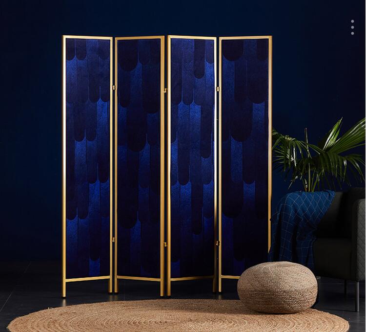 Screen North Europe partition Room Dividers folding mobile bedroom shelter home simple beauty salon screens