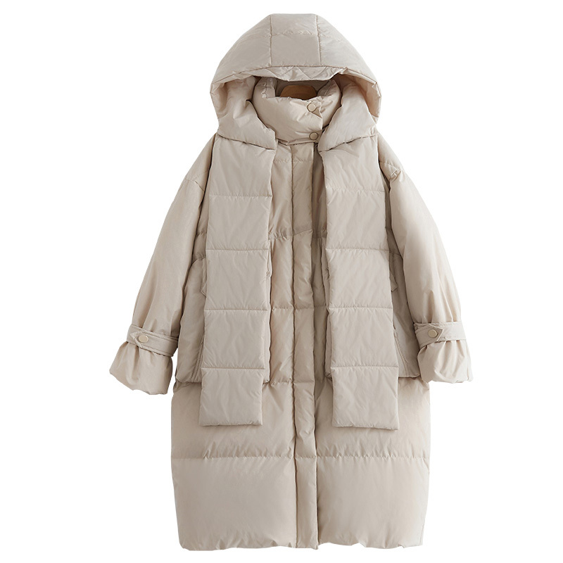New Down Jackets Overcoat Long Directly Canister Even Hat Winter Thickness Loose Coat, Black
New Down Jackets Overcoat Long Directly Canister Even Hat Winter Thickness Loose Coat, Black