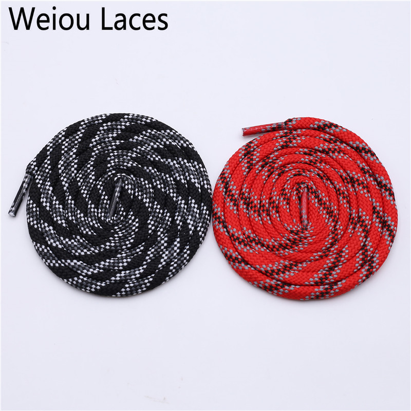 Weiou 6mm New Shoelaces Round Drawstring Waist Sweater Hat Rope Polyester Fashion Grey Red Black Shoe Laces Sneaker Shoestring