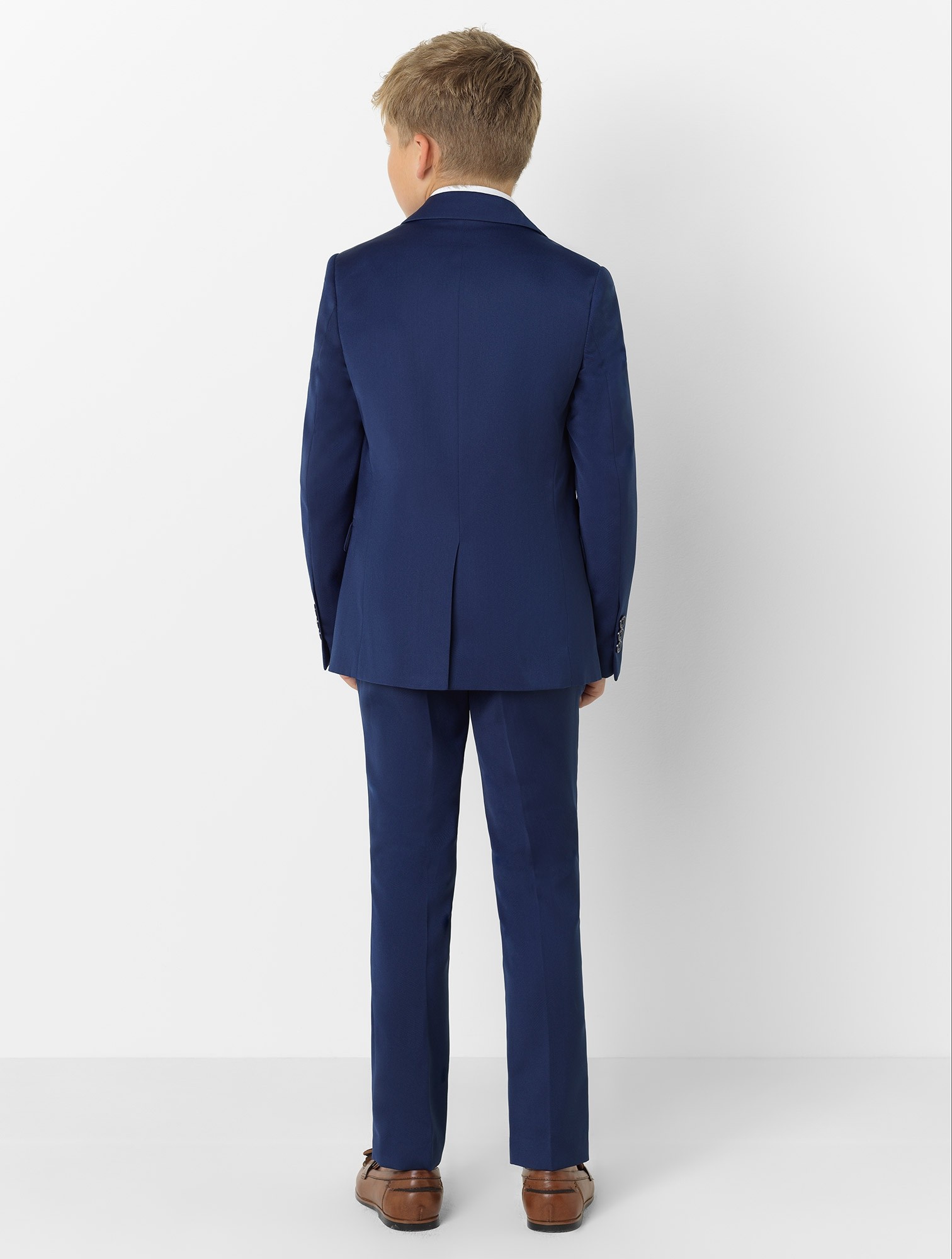 Custom Made Kids Wedding Tuxedos Handsome 3 Pieces Peaked Lapel Pants Suits Handsome Boy's Formal Wear(Jacket+vest+Pants)