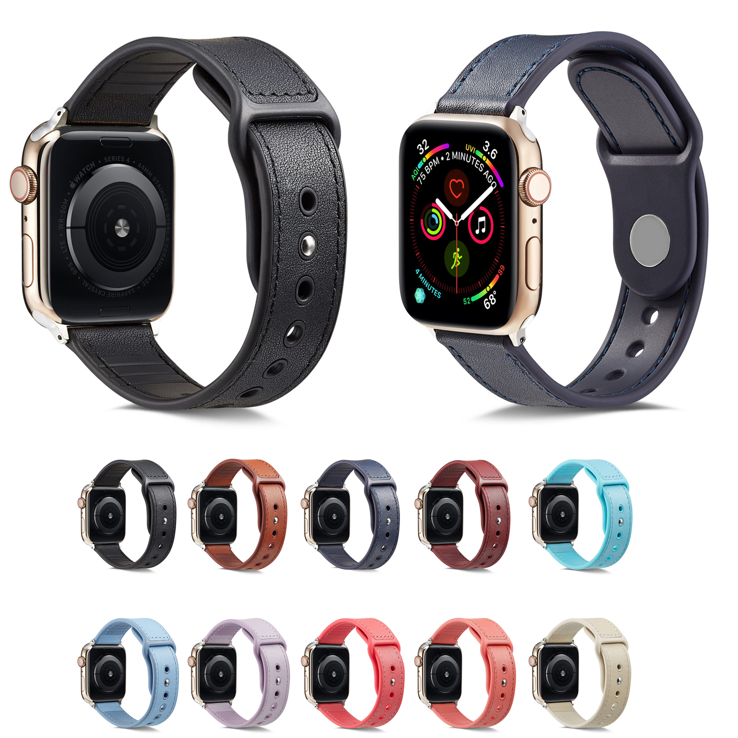PU Leather Rubber Band for Apple Watch 44mm 40mm 42mm 38mm iWatch 5 4 3 2 1 Strap Bracelet
PU Leather Rubber Band for Apple Watch 44mm 40mm 42mm 38mm iWatch 5 4 3 2 1 Strap Bracelet
