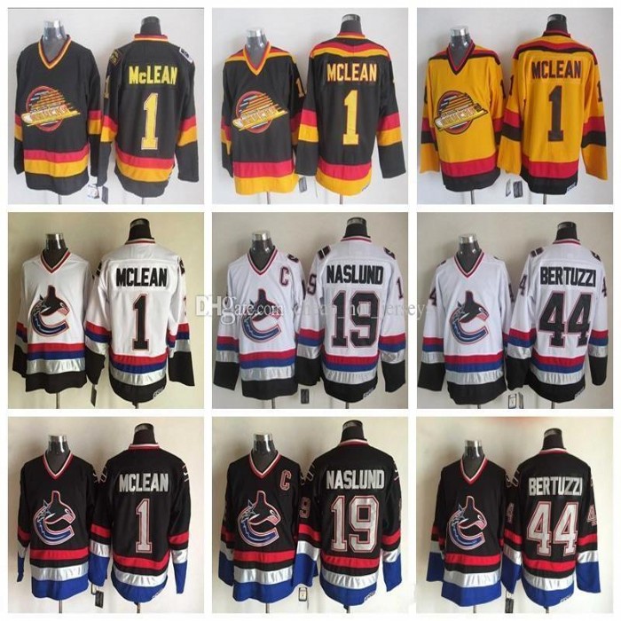 Vancouver 1 Kirk Mclean Jerseys Canucks Men 19 Markus Naslund 44 Todd Bertuzzi Stitched Vintage CCM Classic Black Yellow White, Black;red
Vancouver 1 Kirk Mclean Jerseys Canucks Men 19 Markus Naslund 44 Todd Bertuzzi Stitched Vintage CCM Classic Black Yellow White, Black;red