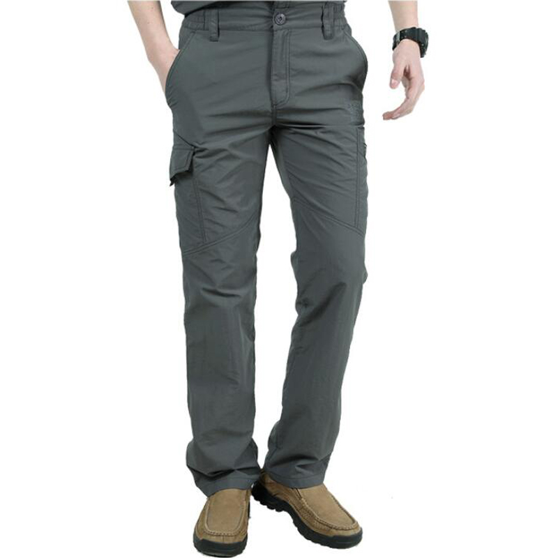 Cargo Pants Men Quick Drying Lightweight Waterproof Long Trousers Mens Outdoor Casual Sports Joggers Track Summer Pants