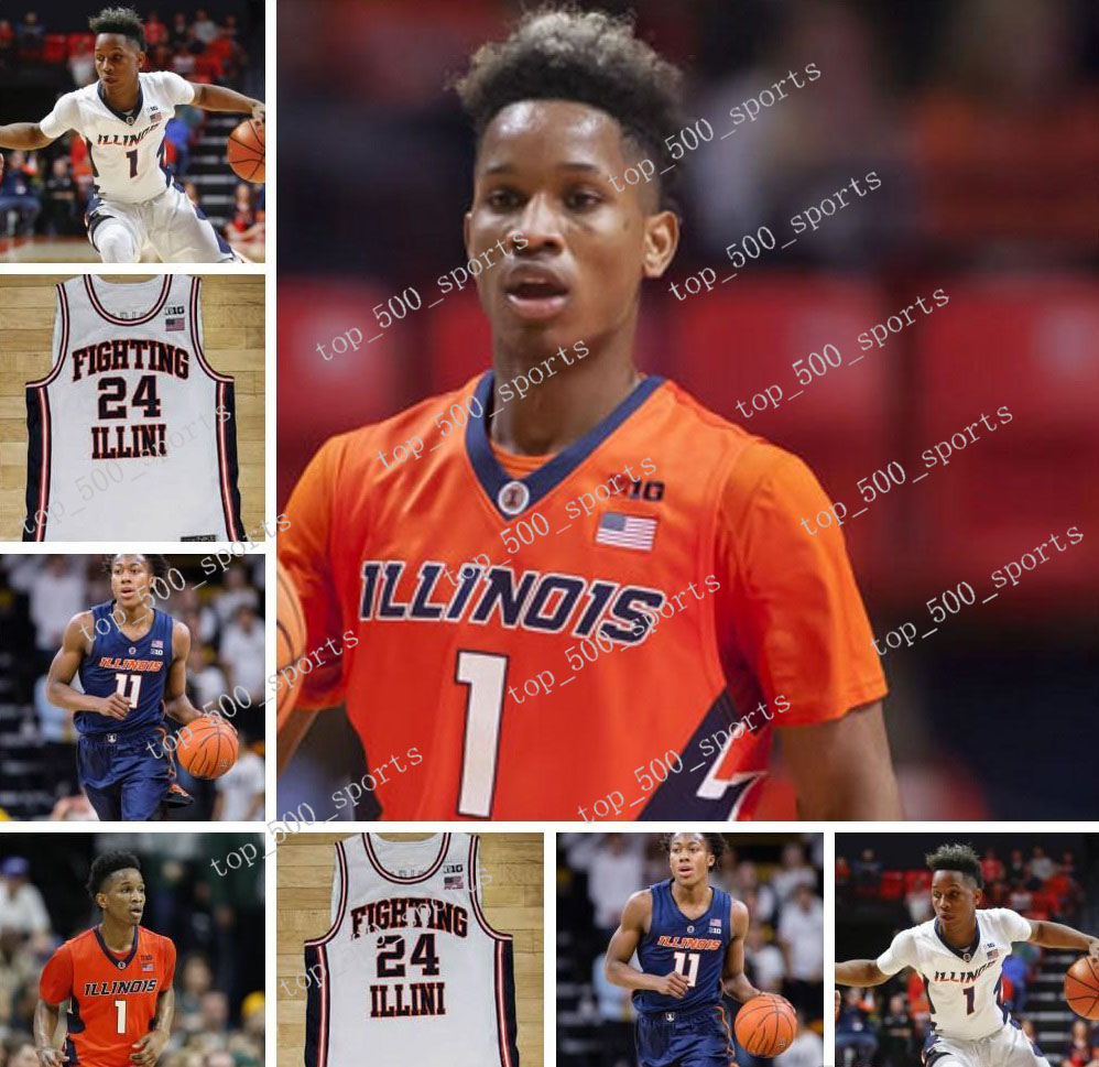2019 Custom Illinois Fighting Illini Basketball Jersey Griffin #1 Trent Frazier Nichols 11 Ayo Dosunmu Bezhanishvili Jones Feliz Jersey, Black
2019 Custom Illinois Fighting Illini Basketball Jersey Griffin #1 Trent Frazier Nichols 11 Ayo Dosunmu Bezhanishvili Jones Feliz Jersey, Black