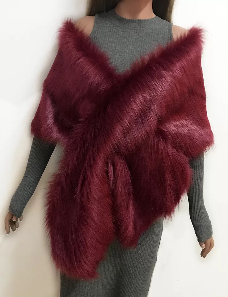 Fur Faux Winter Bolero Women Bridal Shawl Wedding Cape In Stock Bridal Cloaks Wedding Coat Jacket For Evening Party